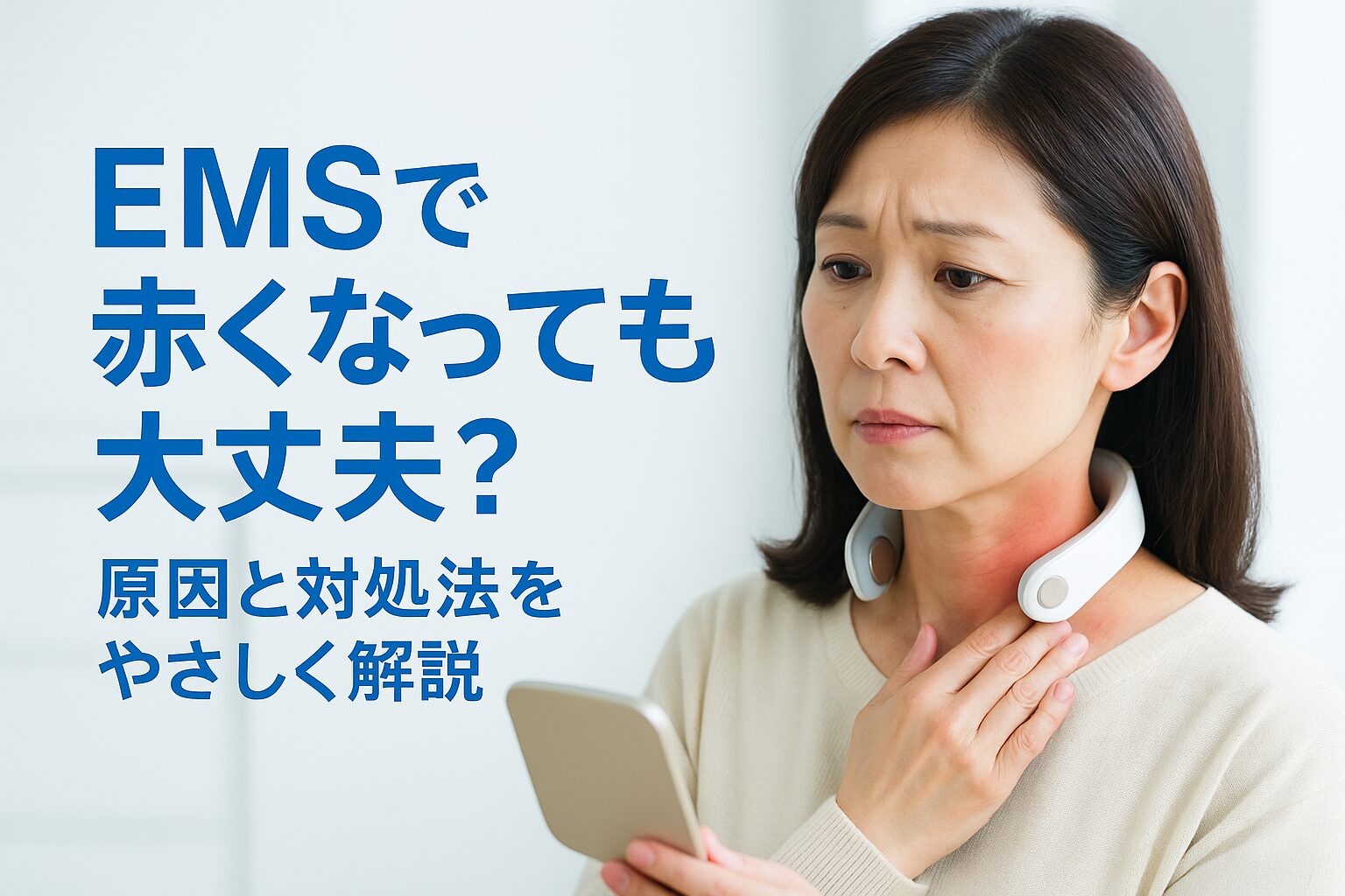 赤くなっても心配なし？EMS温熱ケアで安心して使うためのポイント集